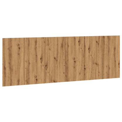 Testiera a Parete Legno Artigianale 240x1,5x80 cm in Truciolato