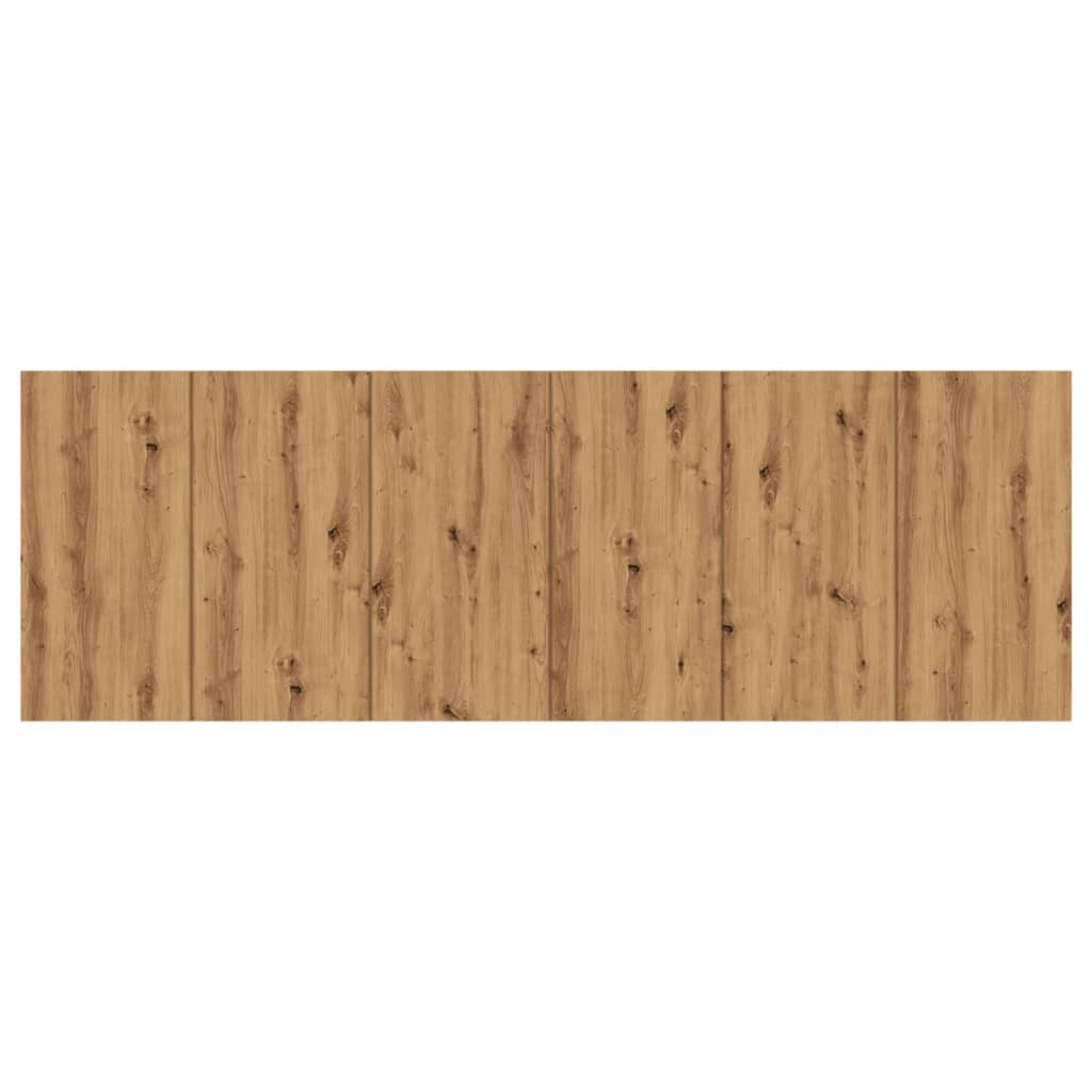 Testiera a Parete Legno Artigianale 240x1,5x80 cm in Truciolato