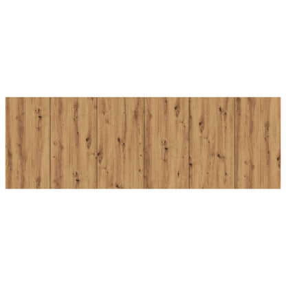 Testiera a Parete Legno Artigianale 240x1,5x80 cm in Truciolato