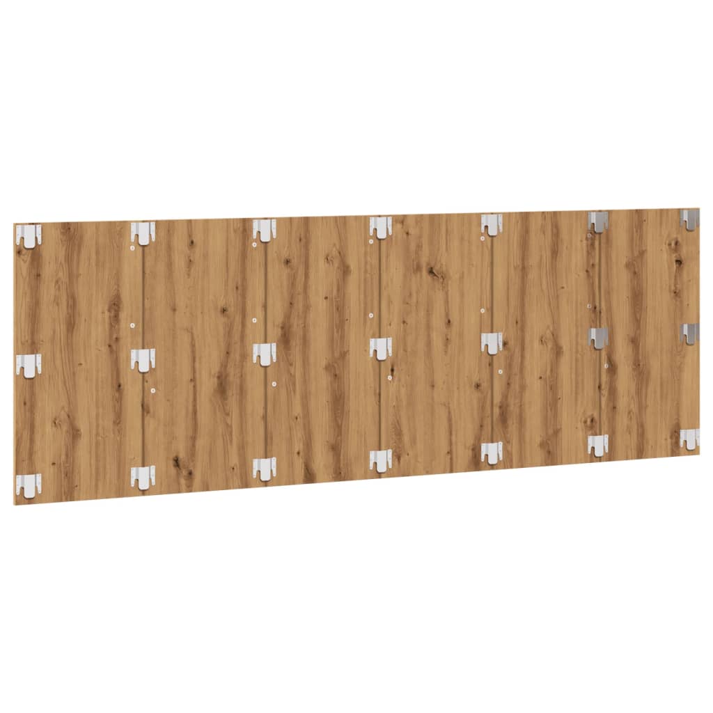 Testiera a Parete Legno Artigianale 240x1,5x80 cm in Truciolato