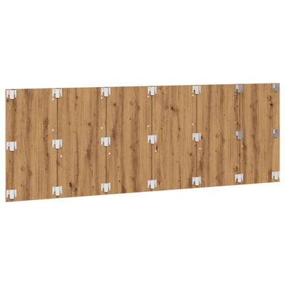 Testiera a Parete Legno Artigianale 240x1,5x80 cm in Truciolato