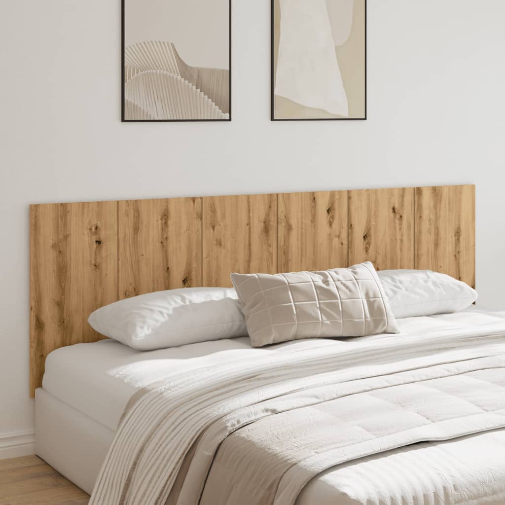Testiera a Parete Legno Artigianale 240x1,5x80 cm in Truciolato