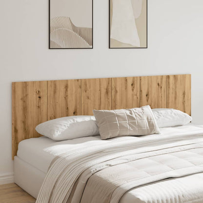 Testiera a Parete Legno Artigianale 240x1,5x80 cm in Truciolato