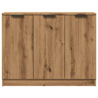 Credenza Rovere Artigianale 90,5x30x70 cm in Legno Multistrato