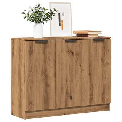 Credenza Rovere Artigianale 90,5x30x70 cm in Legno Multistrato