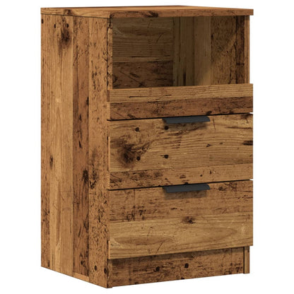 Comodini Legno Antico 2 pz 40x36x65 cm in Legno Multistrato