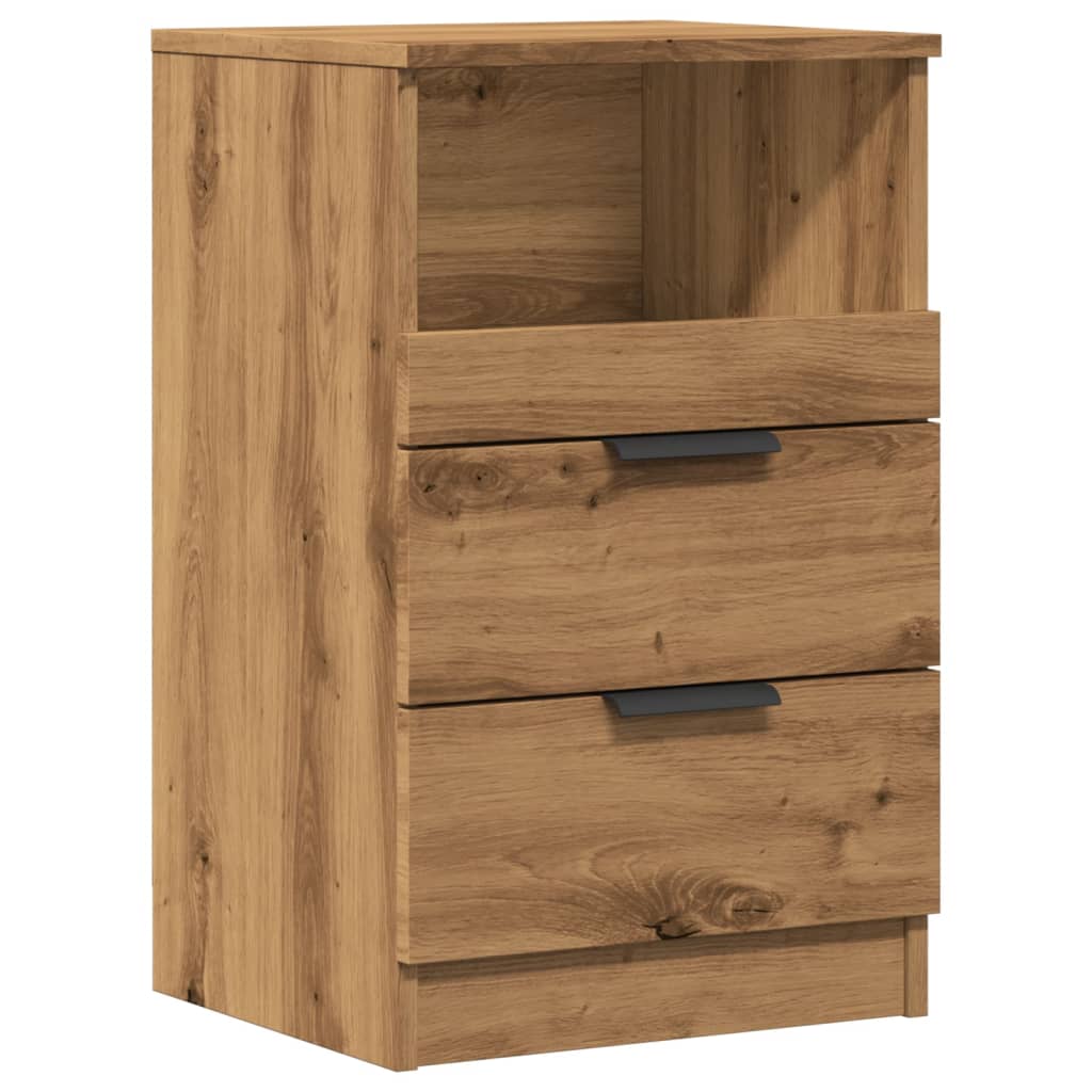Comodino Rovere Artigianale 40x36x65 cm in Legno Multistrato