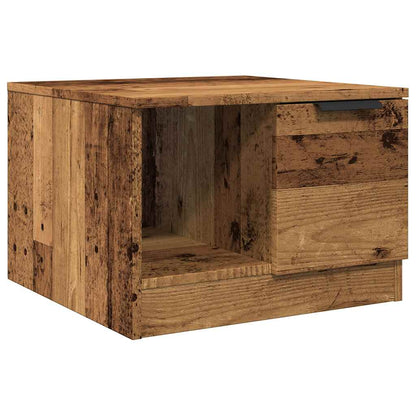 Tavolino da Salotto Legno Antico 50x50x36 cm Legno Multistrato