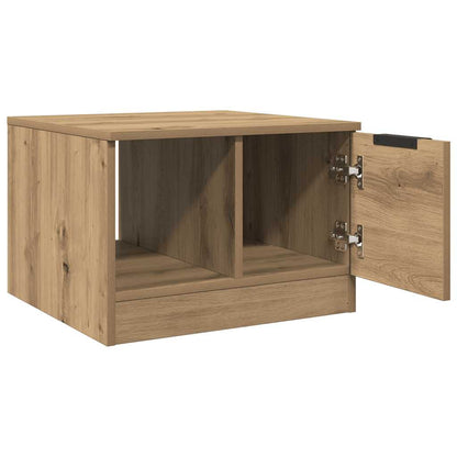 Tavolino da Salotto Rovere Artigianale 50x50x36 cm Truciolato