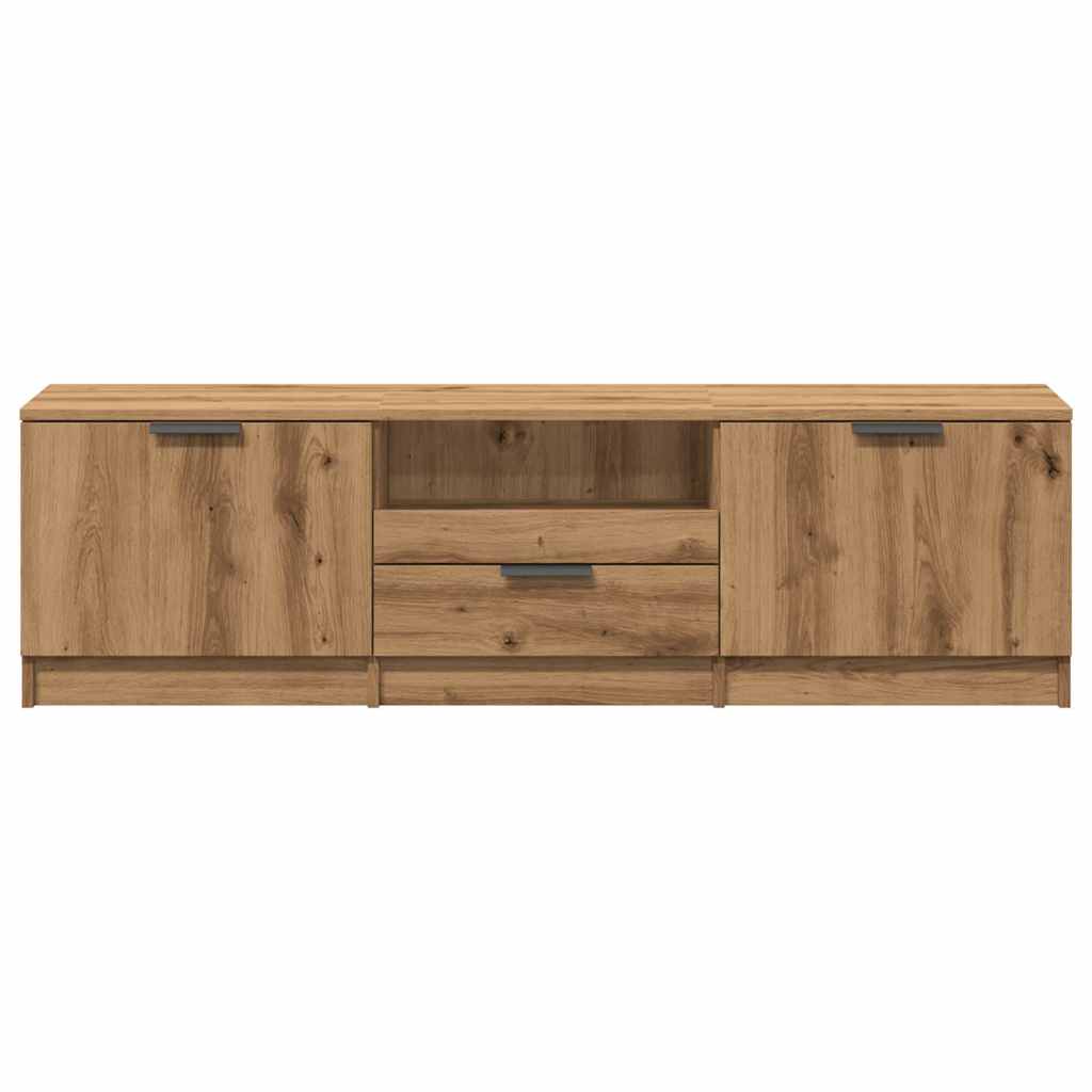 Mobile Porta TV Rovere Artigianale 140x35x40 cm in Truciolato