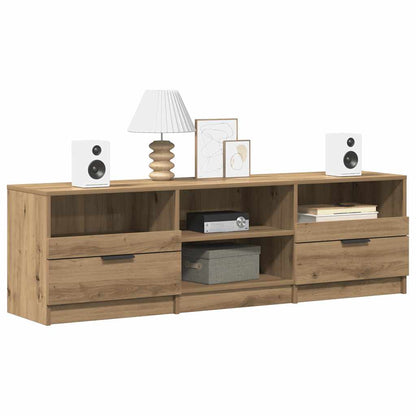 Mobile Porta TV Rovere Artigianale 150x33,5x45 cm in Truciolato