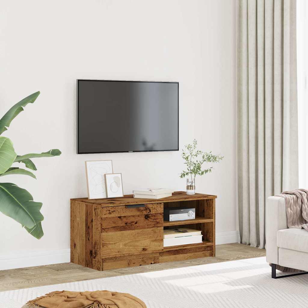 Mobile Porta TV Legno Vecchio 80x35x36,5 cm Legno Multistrato