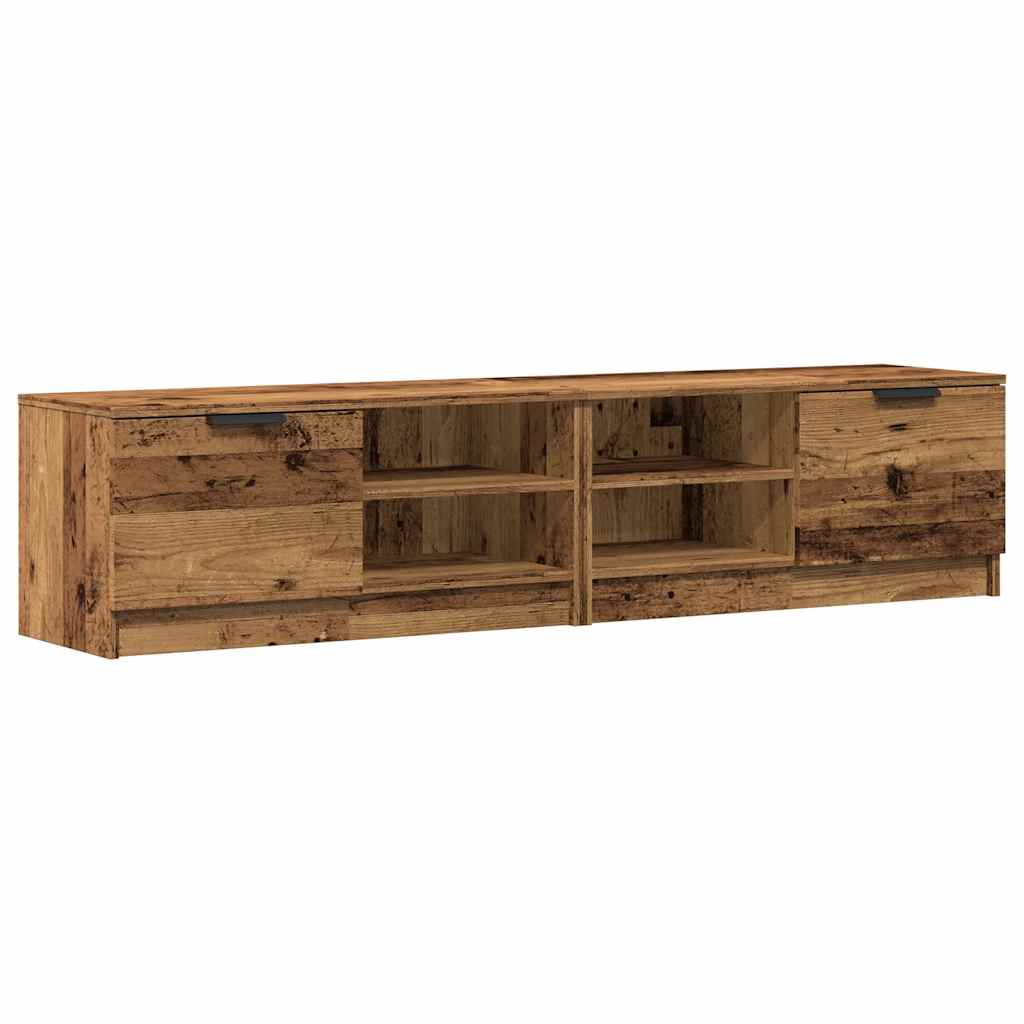 Mobili Porta TV 2 pz Legno Vecchio 80x35x36,5 cm in Truciolato