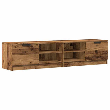 Mobili Porta TV 2 pz Legno Vecchio 80x35x36,5 cm in Truciolato
