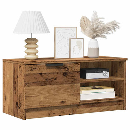 Mobili Porta TV 2 pz Legno Vecchio 80x35x36,5 cm in Truciolato
