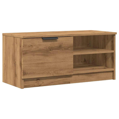 Mobile Porta TV Rovere Artigianale 80x35x36,5 cm in Truciolato