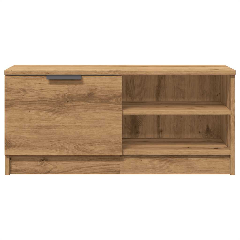 Mobile Porta TV Rovere Artigianale 80x35x36,5 cm in Truciolato