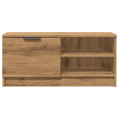 Mobile Porta TV Rovere Artigianale 80x35x36,5 cm in Truciolato
