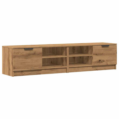 Mobili Porta TV 2 pz Rovere Artigianale 80x35x36,5cm Truciolato