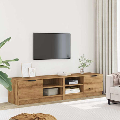 Mobili Porta TV 2 pz Rovere Artigianale 80x35x36,5cm Truciolato
