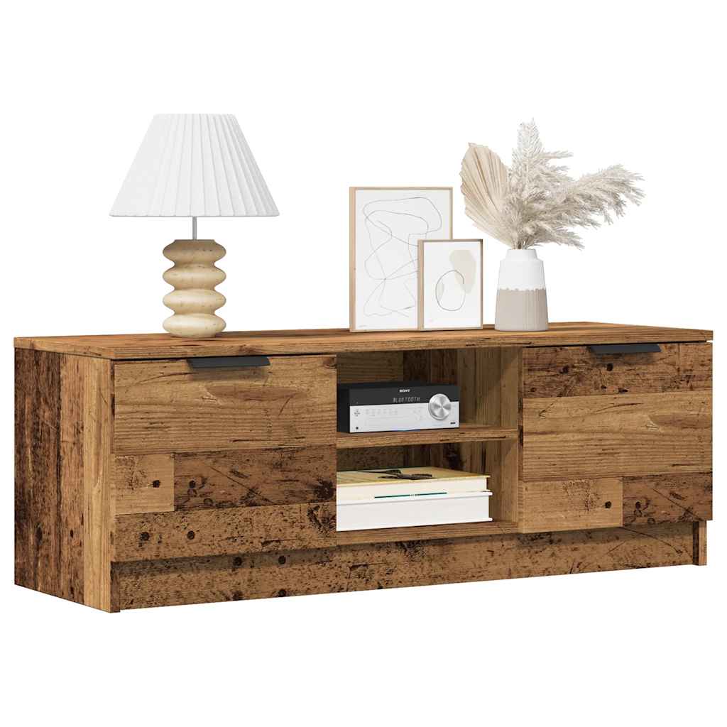 Mobile Porta TV Legno Vecchio 102x35x36,5 cm Legno Multistrato
