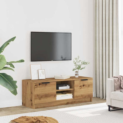 Mobile TV Marrone Artigianale 102x35x36,5 cm Legno Multistrato