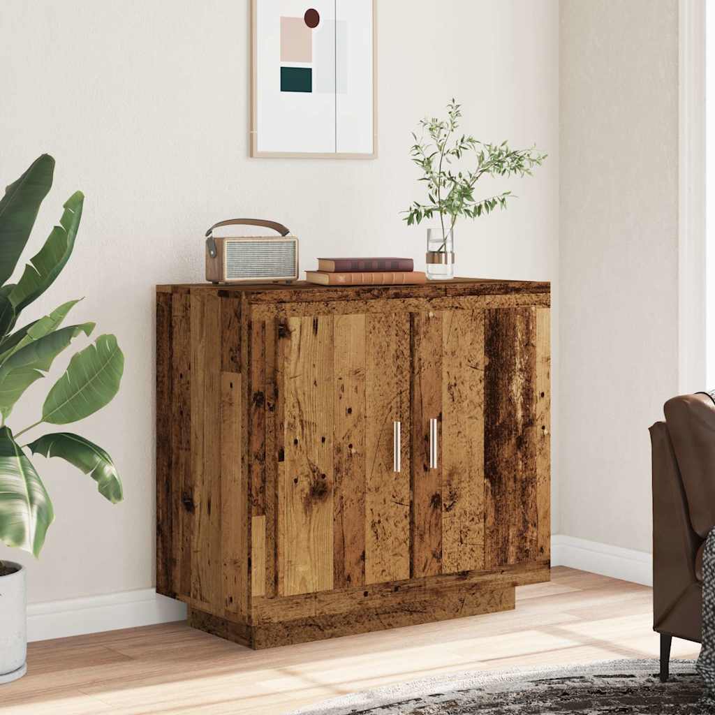 Credenza Legno Antico 80x40x75 cm in Legno Multistrato