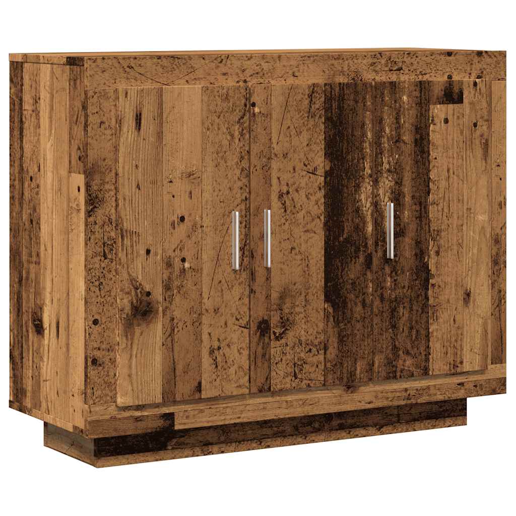 Credenza Legno Antico 92x35x75 cm in Legno Multistrato