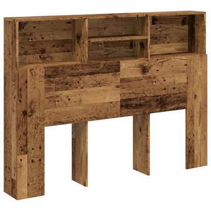 Testiera con Scomparti Legno Antico 140x19x103,5 cm