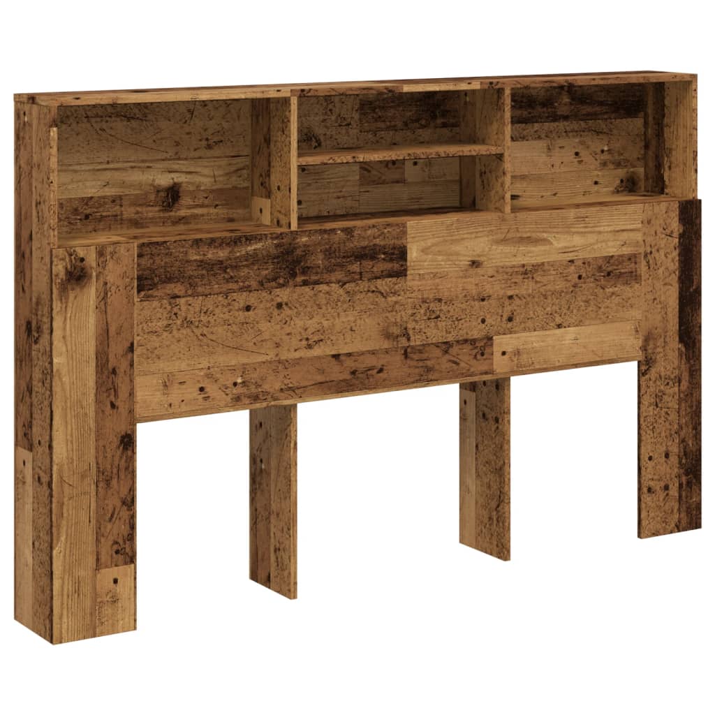 Testiera con Contenitore Legno 160x19x103,5 cm in Truciolato