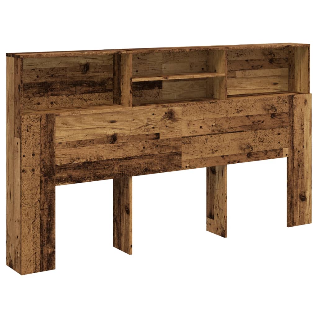Testiera con Contenitore Legno 180x19x103,5 cm in Truciolato