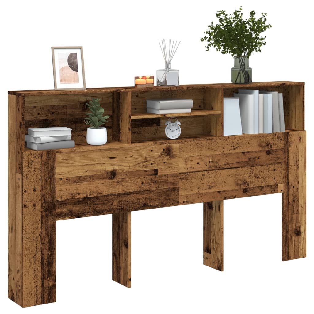 Testiera con Contenitore Legno 180x19x103,5 cm in Truciolato