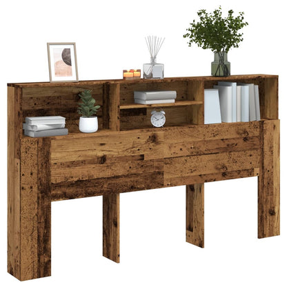 Testiera con Contenitore Legno 180x19x103,5 cm in Truciolato