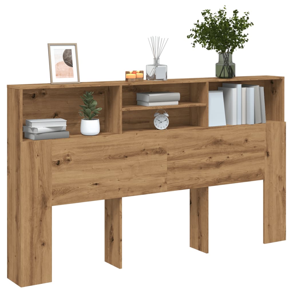Testiera con Contenitore Artigianale 180x19x103,5cm Multistrato