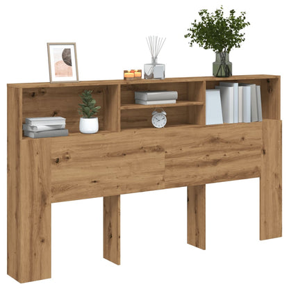 Testiera con Contenitore Artigianale 180x19x103,5cm Multistrato