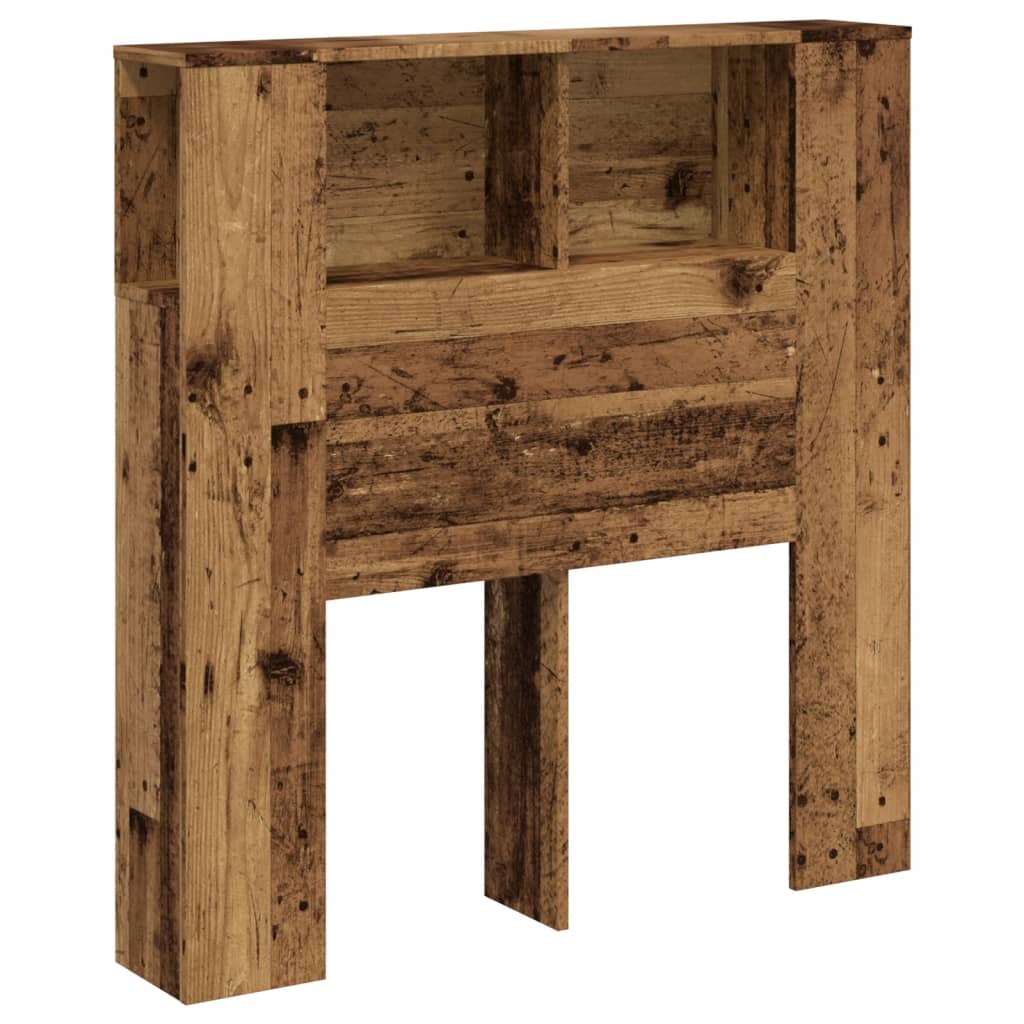 Testiera con Contenitore Legno 100x19x104,5 cm in Multistrato