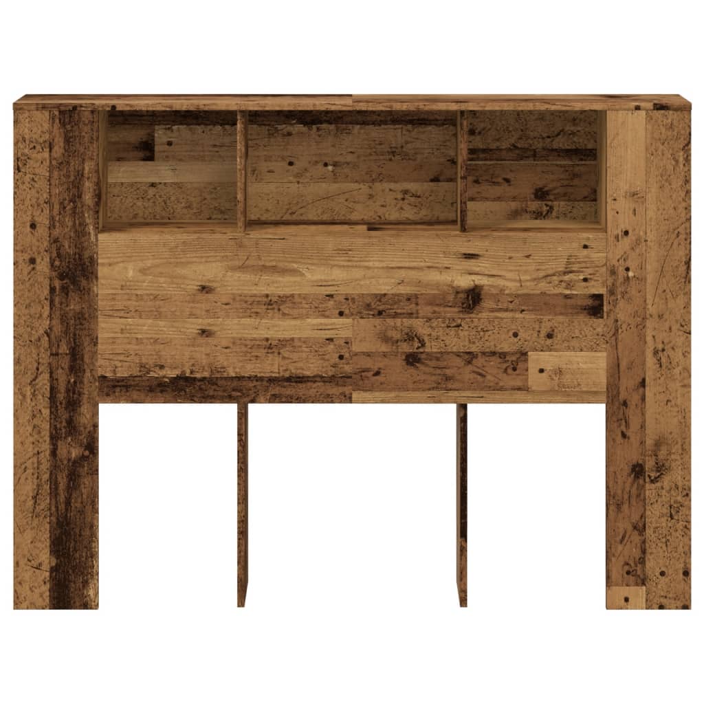 Testiera Contenitore Legno Antico 140x18,5x102,5 cm Truciolato