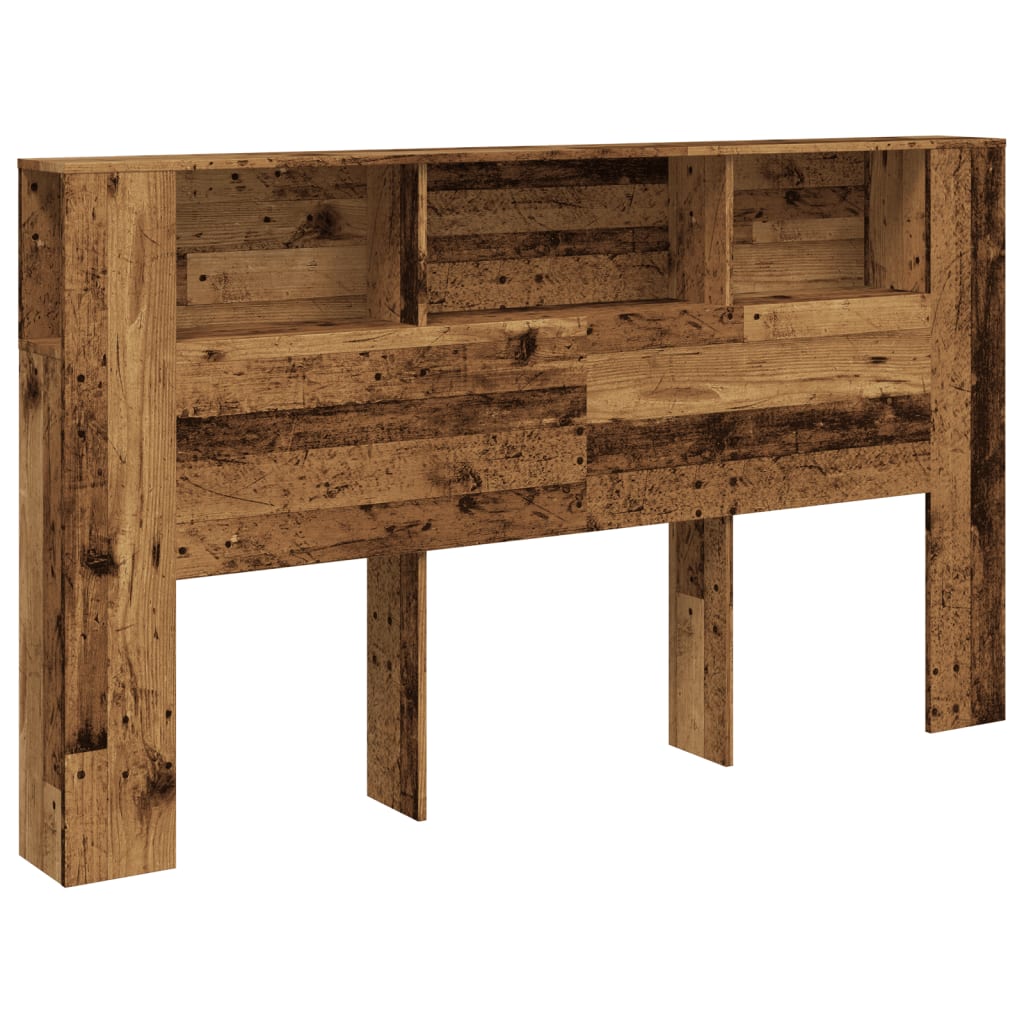 Testiera Contenitore Legno Antico 180x18,5x102,5 cm Truciolato