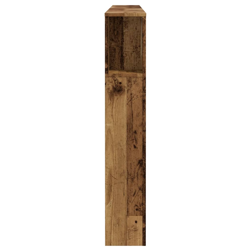Testiera Contenitore Legno Antico 180x18,5x102,5 cm Truciolato