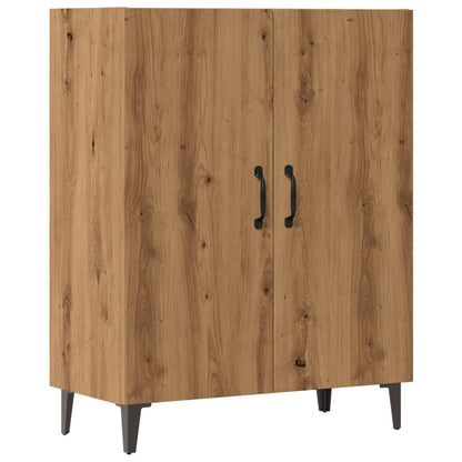 Credenza Rovere Artigianale 70x34x90 cm in Legno Multistrato