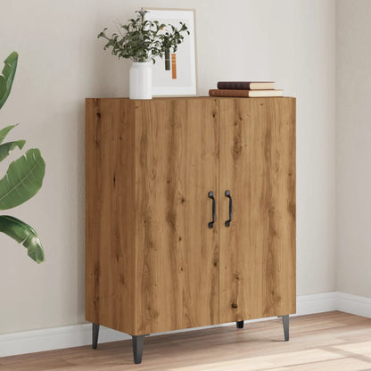 Credenza Rovere Artigianale 70x34x90 cm in Legno Multistrato