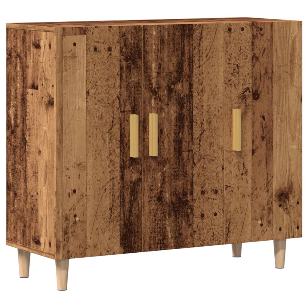 Credenza Legno Antico 90x34x80 cm in Legno Multistrato