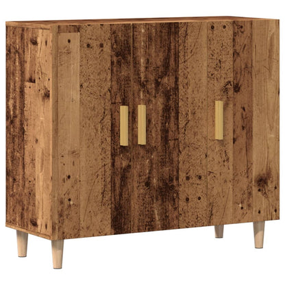 Credenza Legno Antico 90x34x80 cm in Legno Multistrato