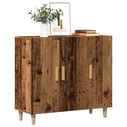 Credenza Legno Antico 90x34x80 cm in Legno Multistrato