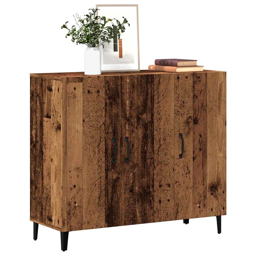 Credenza Legno Antico 90x34x80 cm in Legno Multistrato