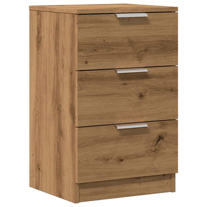 Comodino Rovere Artigianale 40x36x65 cm in Legno Multistrato