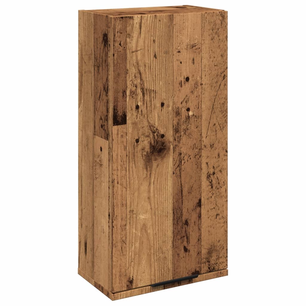 Mobile da Bagno a Parete Rovere Artigianale 32x20x67 cm