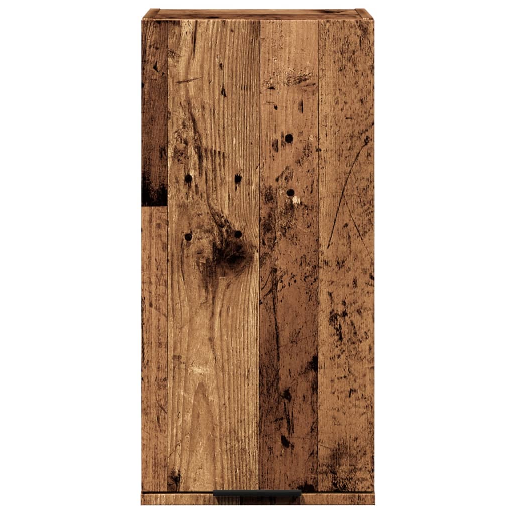 Mobile da Bagno a Parete Rovere Artigianale 32x20x67 cm