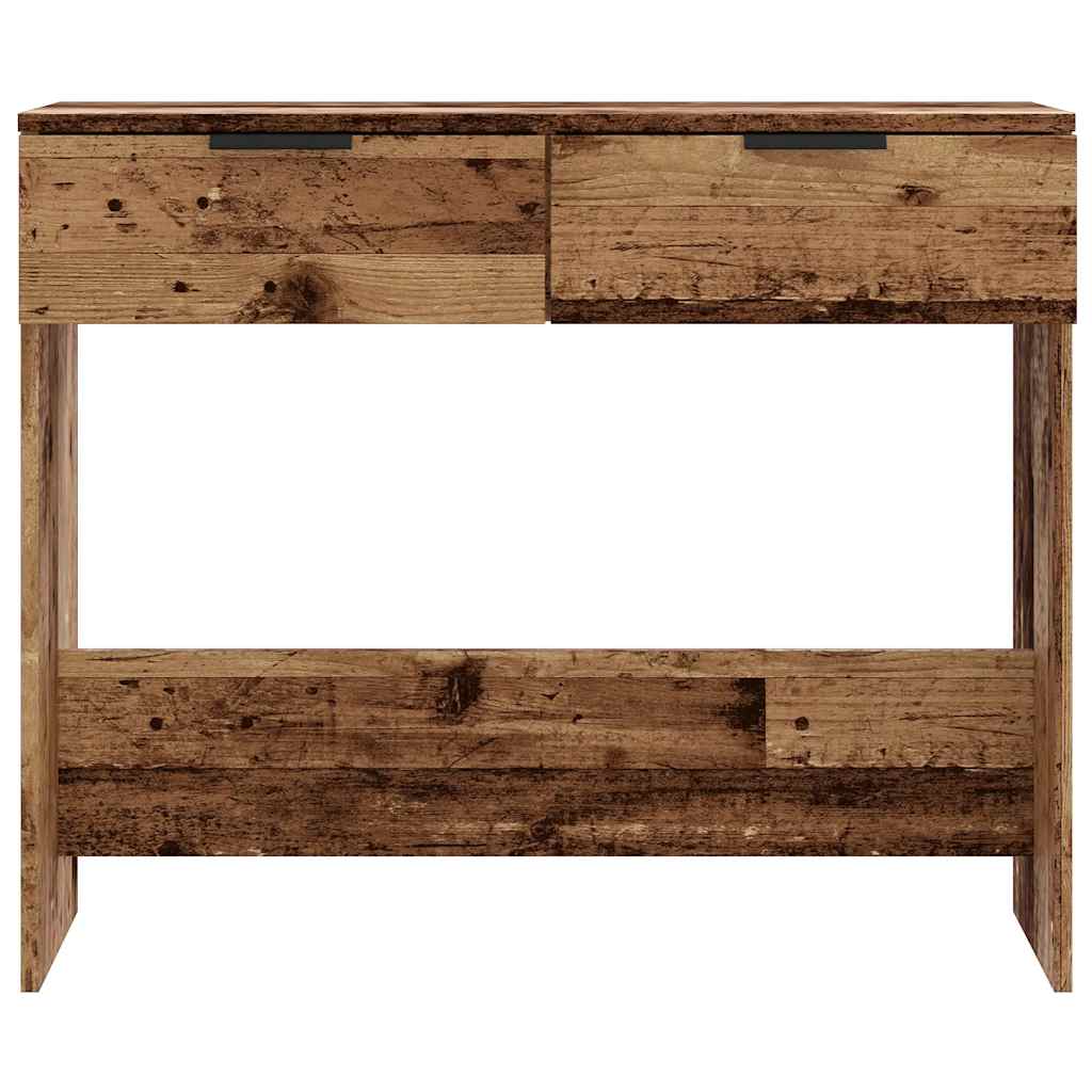Tavolo Consolle in Legno Vecchio 90x36x75 cm Legno Multistrato