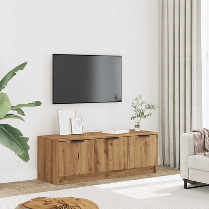 Mobile TV Marrone Artigianale 102x35x36,5 cm Legno Multistrato